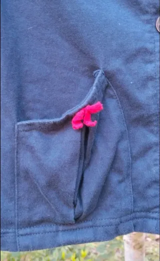 Chaqueta Batela niña T6 azul marino/rayas