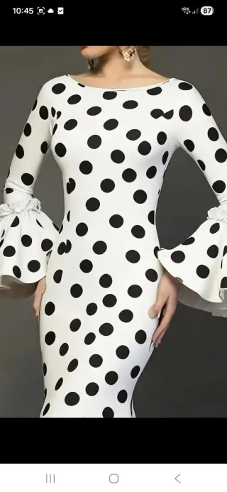 Vestidos Flamenca Lunares Elásticos varias tallas