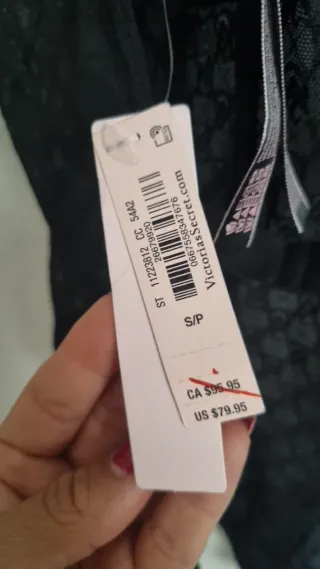 Lencería Corsé Victoria's Secret Negro