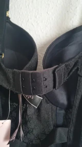 Lencería Corsé Victoria's Secret Negro