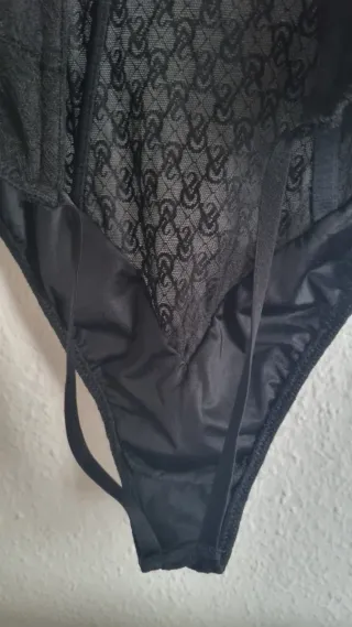 Lencería Corsé Victoria's Secret Negro