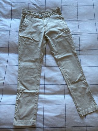 Pantalón slim fit Mango beige T.36
