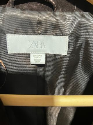Chaqueta Zara Piel Marrón