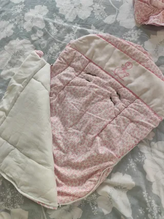 Saco para carrito de bebé rosa
