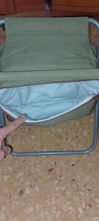 Lote 2 Sillas Plegables Lona con Nevera