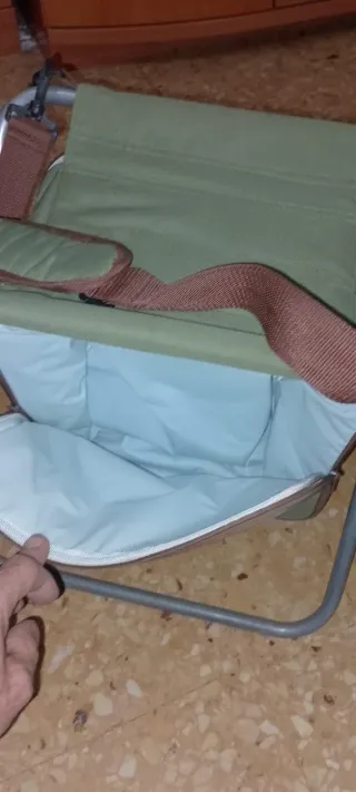 Lote 2 Sillas Plegables Lona con Nevera