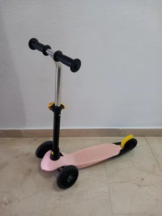Patinete 3 ruedas Oxelo rosa