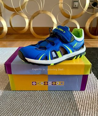Sandalias Pablosky Azul y Verde Niños