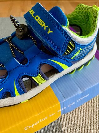 Sandalias Pablosky Azul y Verde Niños