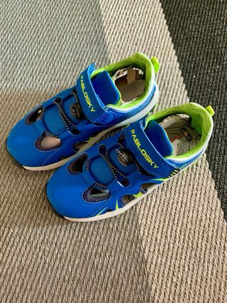 Sandalias Pablosky Azul y Verde Niños