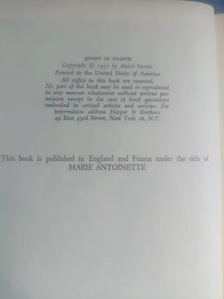 Libro Queen Of France - André Castelot