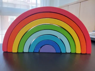 Arcoíris Montessori Madera 26 cm