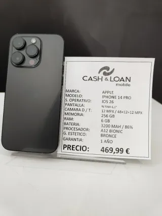 iPhone 14 Pro 256GB Nero