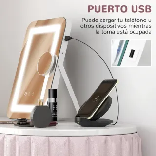 Espejo Tocador con Luz LED