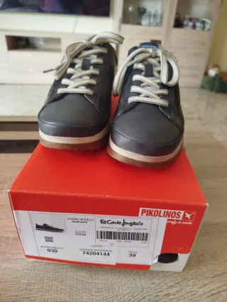 Zapatillas Pikolinos Talla 39 Azul/Marrón