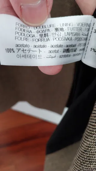 Chaqueta Zara Mujer Talla M Marrón-verde oliva