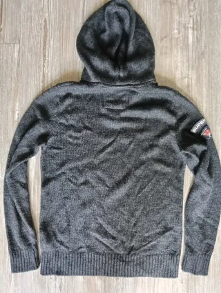 Superdry Maglione Cappuccio Tg L/XL Grigio