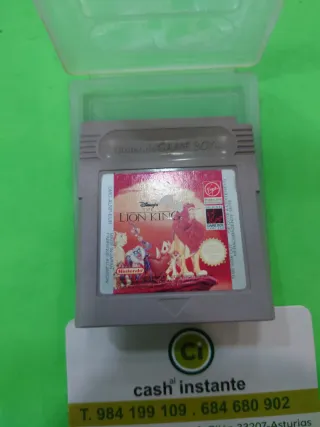 Juego Game Boy Disney El Rey León