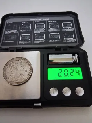 Plata Colonias del Estrecho 1908.