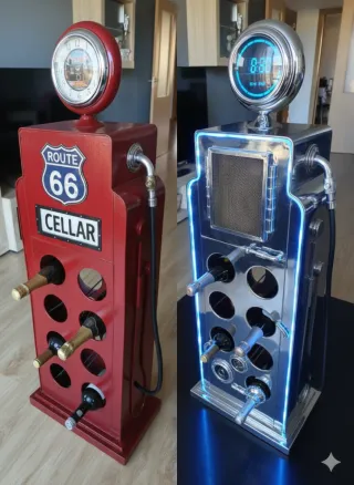 Botellero Vintage Estilo Gasolinera