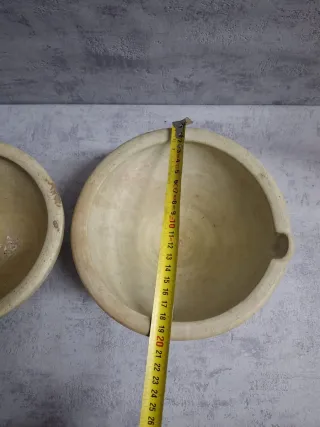 Juego de 2 morteros de cerámica