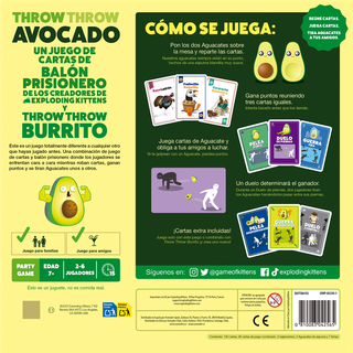 Throw Throw Avocado Juego de Mesa