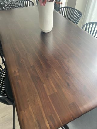 Mesa Comedor Rectangular Madera Oscura