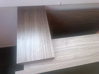 Mesa centro madera beige y marrón