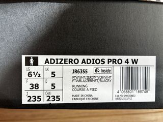 Adidas Adizero Adios Pro 4 W Blancas