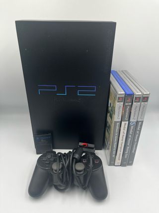 PlayStation 2 Fat Nera con accessori e giochi ps2