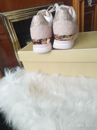 Zapatillas Michael Kors Originales Rosa y Dorado