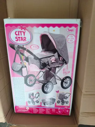 Passeggino per bambole Bayer City Star nuovo