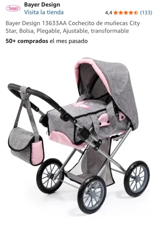 Passeggino per bambole Bayer City Star nuovo