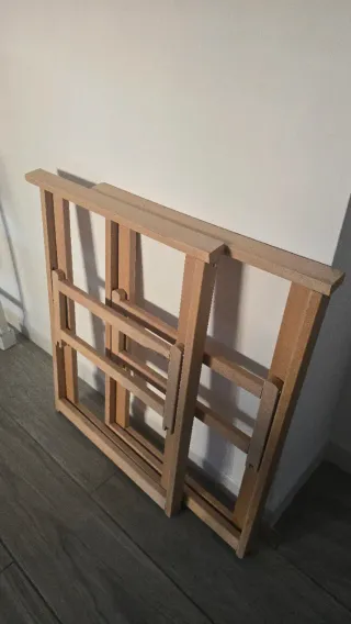 Mesa Escritorio Tablero y Caballetes Madera