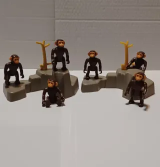 Playmobil Chimpancés en Roca