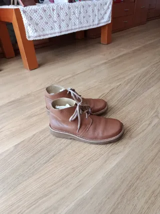 Stivali in pelle marroni