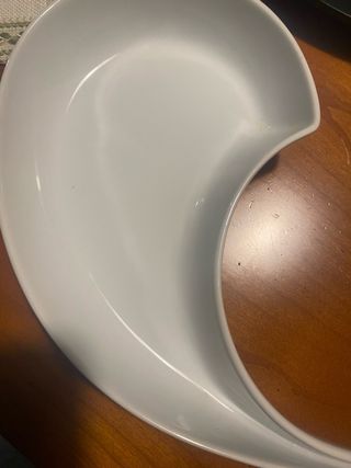 Antipastiera in porcellana bianca