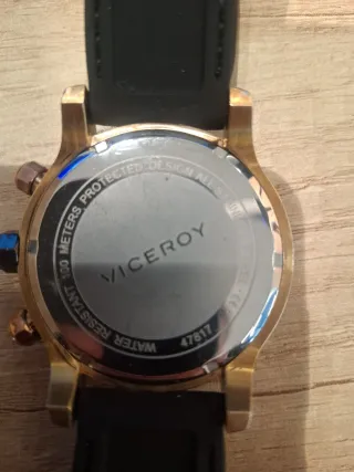 Reloj Viceroy Cronógrafo Negro y Dorado