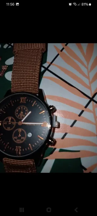 Reloj Geneva y Set de Pulseras Marrones