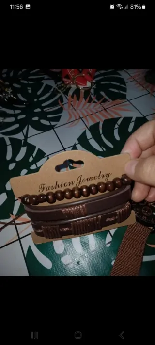 Reloj Geneva y Set de Pulseras Marrones