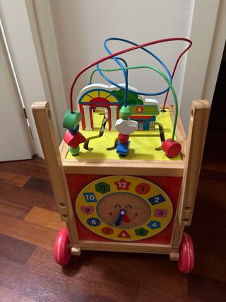 Carrello attività Montessori in legno