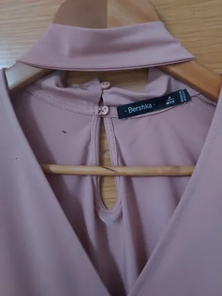 Blusa rosa manga larga