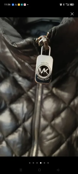 Abrigo plumífero Michael Kors negro mujer