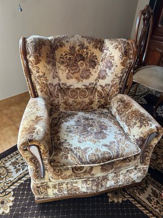 Sofá antiguo de 1 plaza