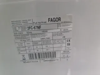 Nevera Fagor A+