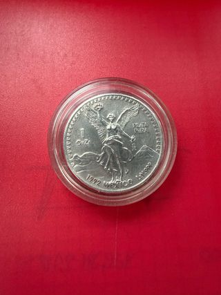Moneda Plata 1 Onza Mexico 1992