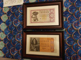 2 Lotería Nacional Decimos Enmarcados