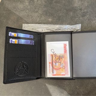 Portafogli da uomo in pelle nera