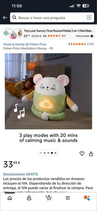 Fisher-Price Ratón Meditación - FR