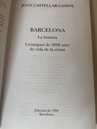 Barcelona. La història